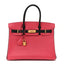 Chevre Mysore Horseshoe Birkin 30 Bougainvillea Black