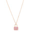 18K Rose Gold Pink Sapphire Constance Amulettes Pendant Necklace