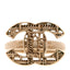 Tweed Effect CC Ring 53 6.25 Gold