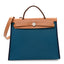 Toile Officier Vache Hunter Herbag Zip PM 31 Bleu Izmir Fauve