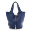 Taurillon Clemence Picotin Lock 18 PM Bleu Saphir