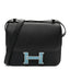 Epsom Enamel Constance 24 Black Bleu Saint Cyr
