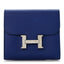Epsom Constance Short Wallet Bleu Electrique