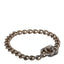 Metal CC Turnlock Bracelet Silver