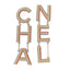 Metal Crystal Rainbow Cha-Nel Logo Drop Earrings Multicolor Gold