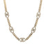 Crystal Chain CC Choker Gold Silver