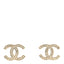 Crystal CC Earrings Gold