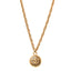 Metal CC Chain Pendant Necklace Gold