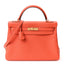 Togo Kelly Retourne 32 Orange Poppy