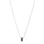 18K White Gold Diamond Ceramic Ultra Necklace Black