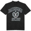 Balenciaga Distressed Graffiti College Logo Tee Black