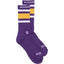 Chrome Hearts Fuck You Striped Socks Purple/Yellow