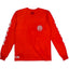 Chrome Hearts Scroll Label Long Sleeve Red