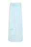 Mint Front Tie Flowy Maxi Skirt