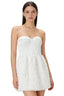 White Rose Corset Bandeau Mini Dress