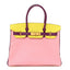 Chevre Mysore Horseshoe Birkin 30 Rose Confetti Anemone Lime