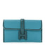 Swift Lizard Jige Elan Touch Duo Clutch Bleu Paon Mykonos