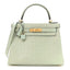 Matte Alligator Kelly Retourne 28 Vert D'eau