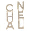 Crystal Cha-Nel Logo Drop Earrings Gold