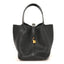 Taurillon Clemence Matte Alligator Picotin Lock Touch 22 MM Black