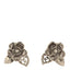 Crystal CC Camellia Earrings Silver