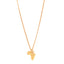 Crystal Pearl CC Africa Pendant Necklace Gold White