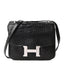 Shiny Alligator Constance 18 Black