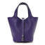 Taurillon Clemence Picotin Lock 18 PM Purple