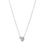 18K White Gold Diamond Comete Geode Pendant Necklace