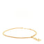 Metal CC Clover Pendant Necklace Gold