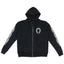 Chrome Hearts Horseshoe Floral Cross Sleeve Zip Up Hoodie Black