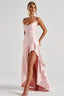 Rosalie Satin Wrap Maxi Dress