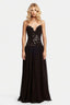 Noir Floral Lace Maxi Dress