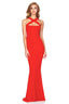 Red Halter Maxi Dress