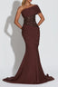 Chocolate Brown Sequin Corset Mermaid