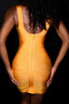 Bright Orange Bandage Mini Dress