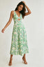 Paisley Linen Midi Dress