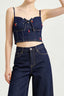 Cherry Denim Bustier