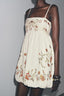 Embroidered Bubble Mini Dress