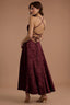 Burgundy Burnout Maxi Dress
