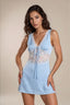 Satin Blossom Mini Dress
