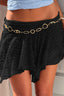 Midnight Lace Mini Skort