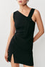 Noir Buckle Mini Dress