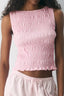 Blush Smocked Tank Top