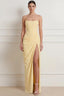 Yellow Strapless Maxi Dress