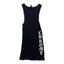 Chrome Hearts Vintage Ribbed Side Logo Fuck You Tank Top Black