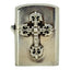 Chrome Hearts Silver Filigree Cross Zippo Lighter