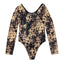 Chrome Hearts Brown All Over Cross Print Mesh Body Suit