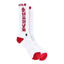 Chrome Hearts Fuck You Logo Socks White/Red