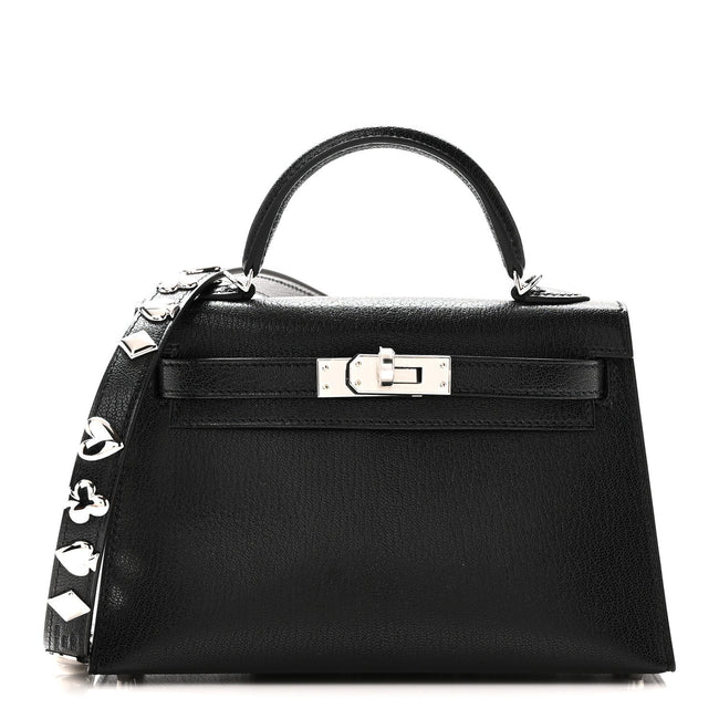 Chevre Chamkila Clou de Coeur Mini Kelly Sellier 20 Black Hover Image